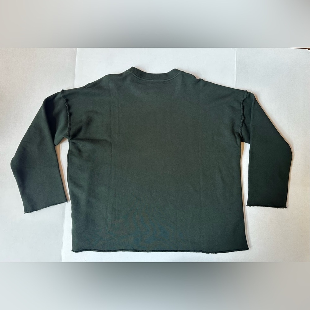 Eileen Fisher Forest Green Crewneck Sweatshirt Size Large New Without Tags! - Picture 9 of 10